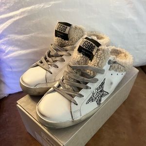 Authentic golden goose Sherpa slide sneakers GGDB 39 sabot slide sneakers